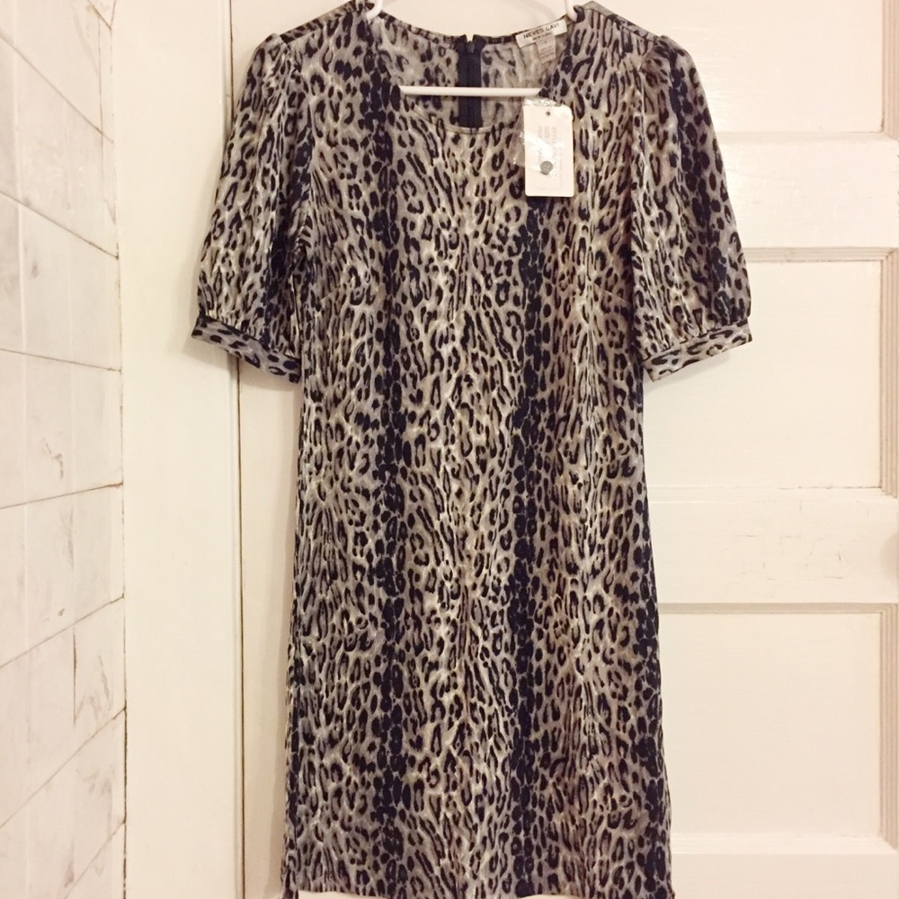 Nieves Lavi Jeane Leopard-Print Dress